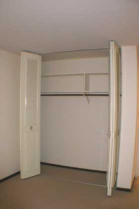 photo of bedroom closet